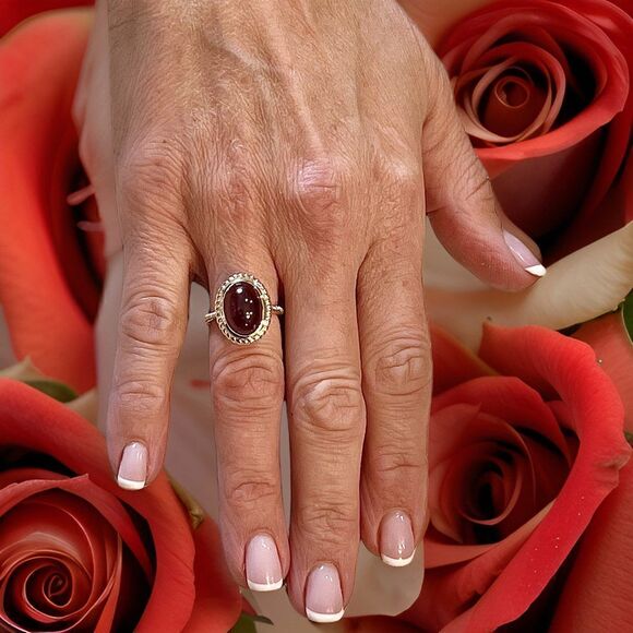 Natural Solitaire Spessartite Garnet Ring 14k 8.08 Cts Certified $3,150 310586 - Picture 8 of 14